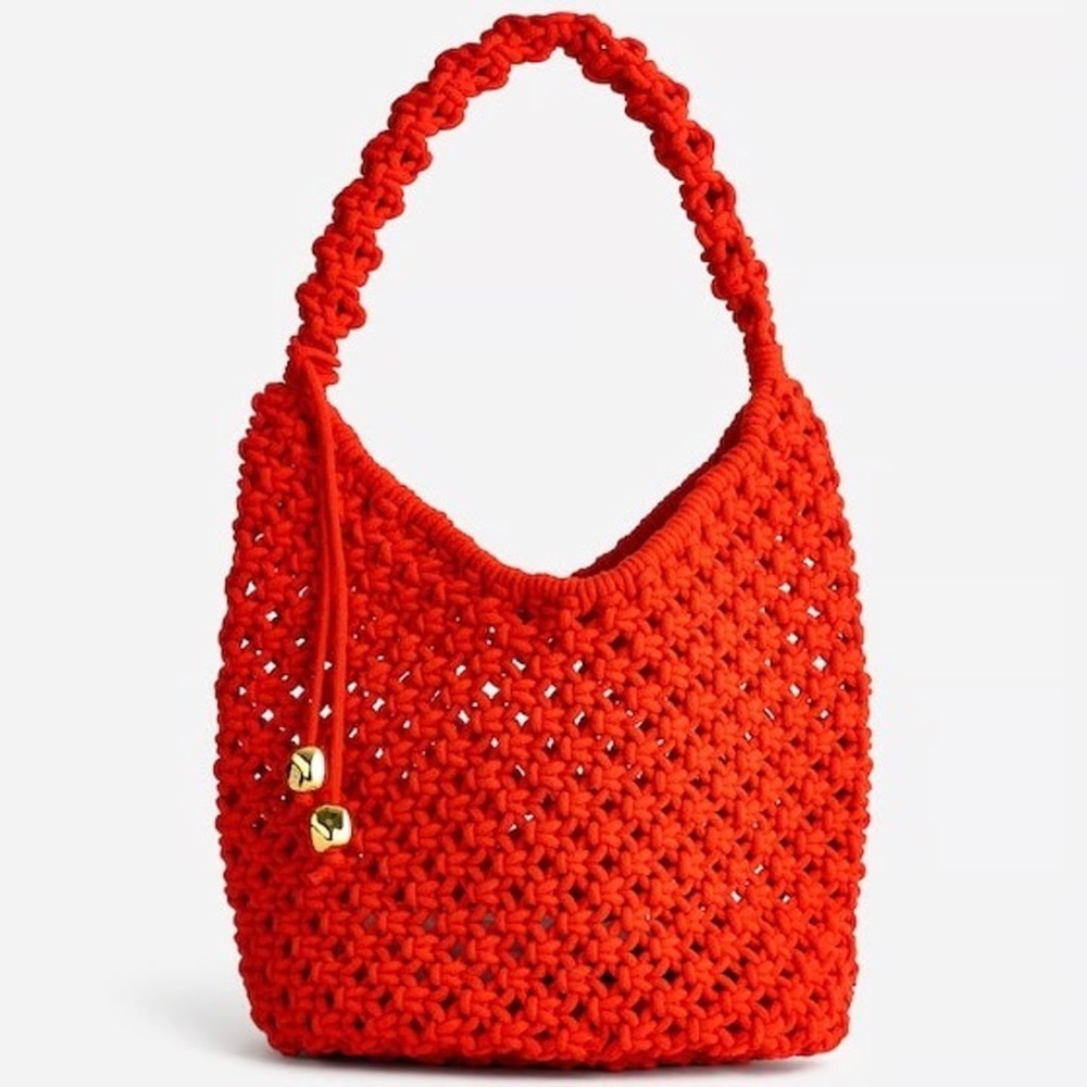 Madewell Red Crochet Shoulder Bag